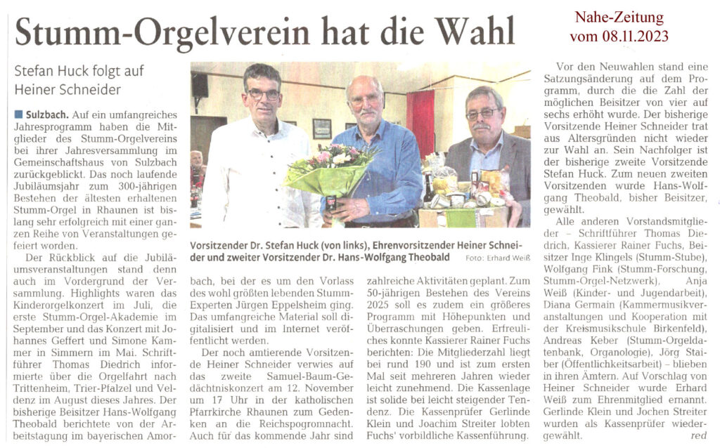 Nahe-Zeitung - vom 08.11.2023