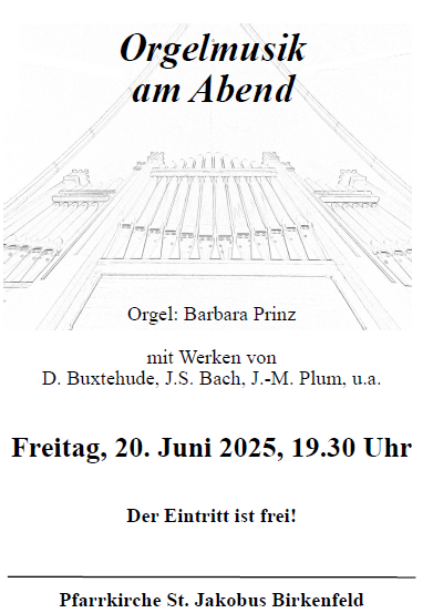 Orgelmusik am Abend