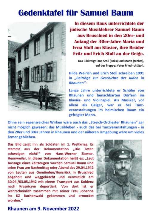 Ausstellung zur „Die Verunglimpfung, Vertreibung und Ermordung jüdischer Musiker im Nazi-Deutschland“