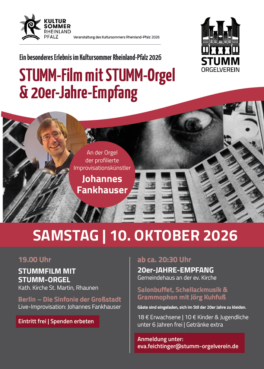 STUMM-Film mit STUMM-Orgel  & 20er-Jahre-Empfang
