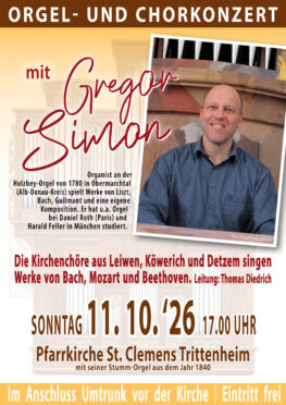 Orgel- und Chorkonzert  in Trittenheim St. Clemens