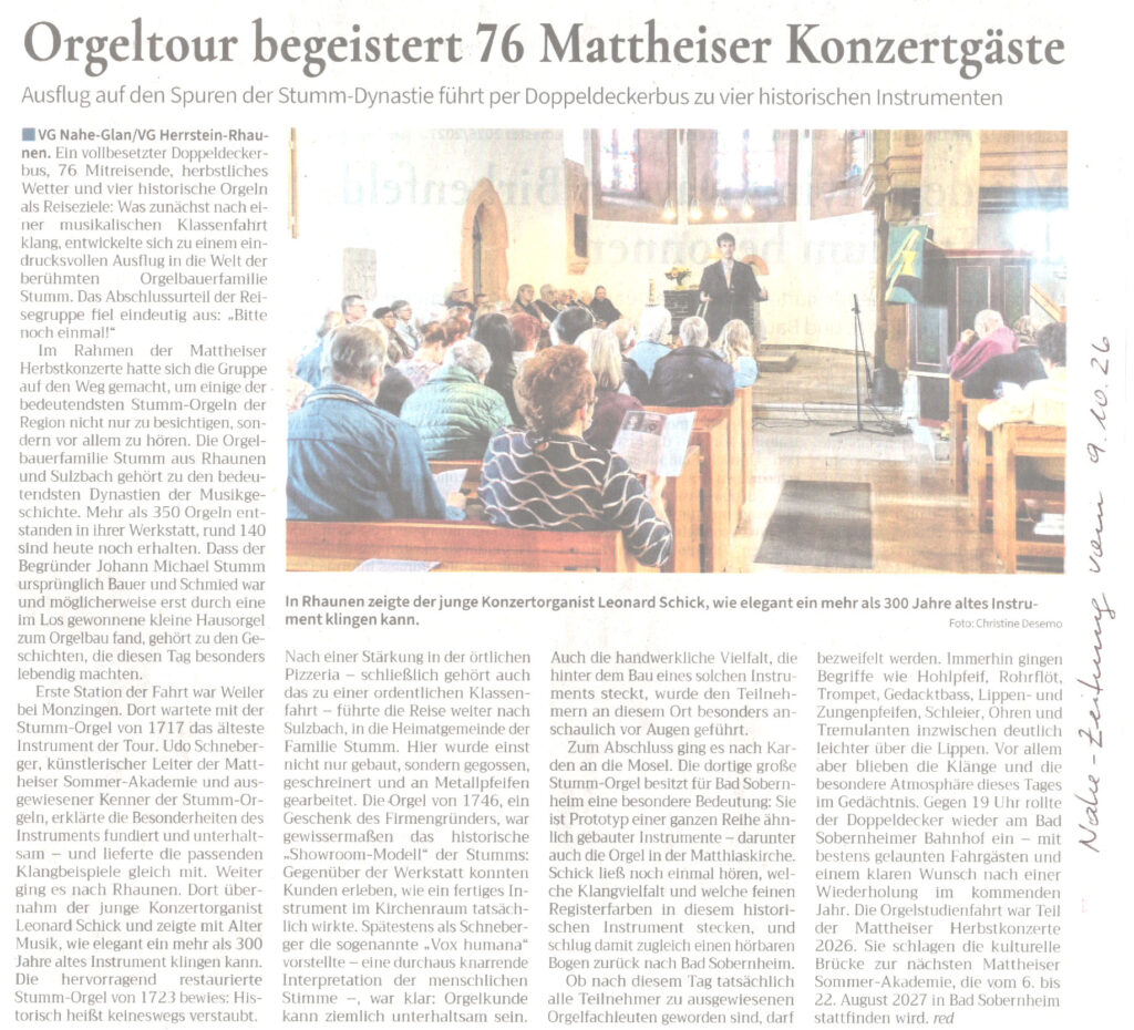 Nahe-Zeitung vom 9.10.26